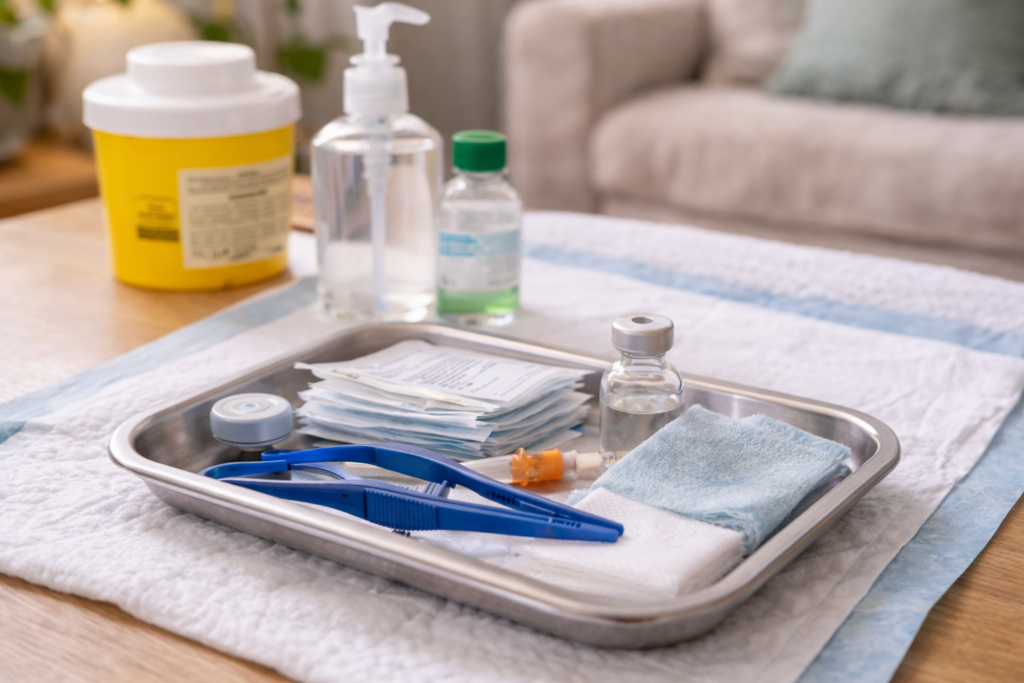Soins de plaies à domicile avec l’équipe infirmière Roberto Lannoye