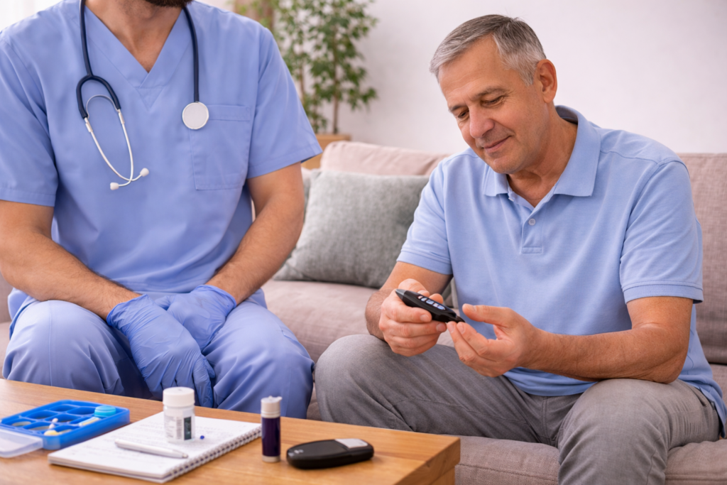 Suivi des patients diabétiques à domicile avec l’équipe infirmière Roberto Lannoye